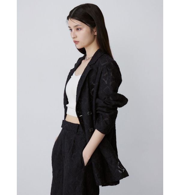 MURUA「レースシアージャケット【セットアップ着用可】【WEB限定】」|テーラードジャケット|