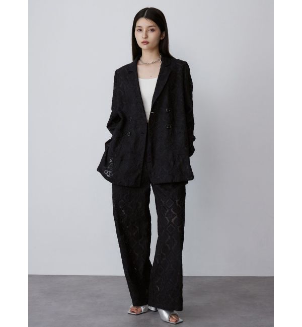 MURUA「レースシアージャケット【セットアップ着用可】【WEB限定】」|テーラードジャケット|