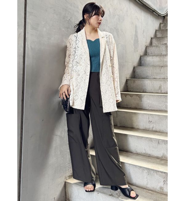 MURUA「レースシアージャケット【セットアップ着用可】【WEB限定】」|テーラードジャケット|