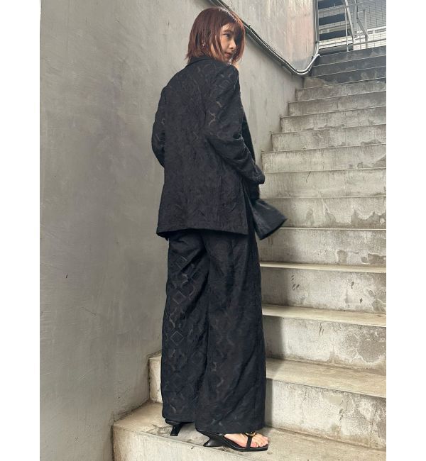 MURUA「レースシアージャケット【セットアップ着用可】【WEB限定】」|テーラードジャケット|