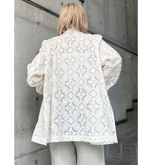 MURUA「レースシアージャケット【セットアップ着用可】【WEB限定】」|テーラードジャケット|