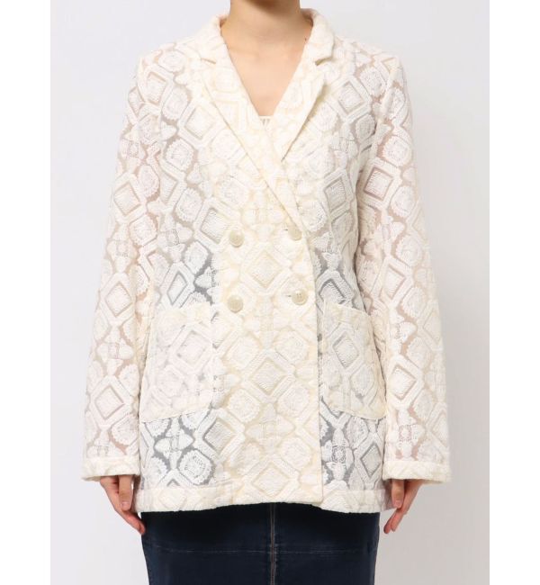 MURUA「レースシアージャケット【セットアップ着用可】【WEB限定】」|テーラードジャケット|