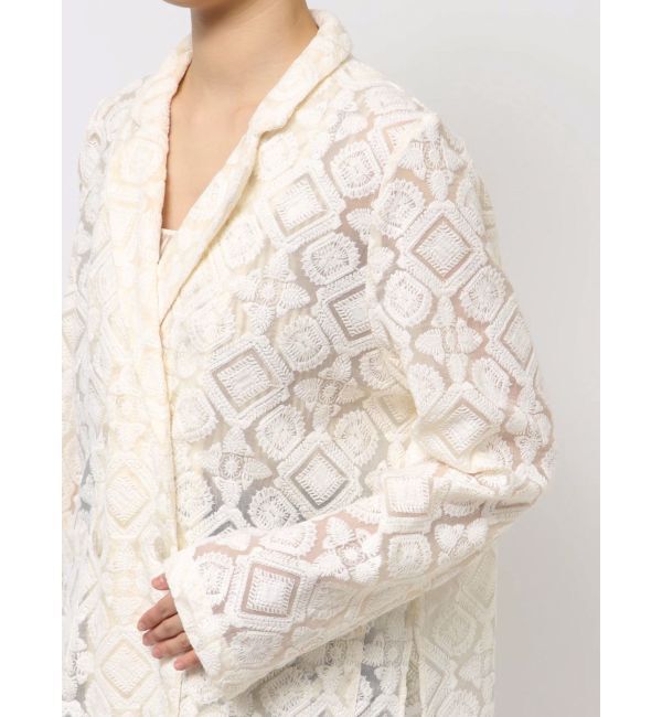 MURUA「レースシアージャケット【セットアップ着用可】【WEB限定】」|テーラードジャケット|