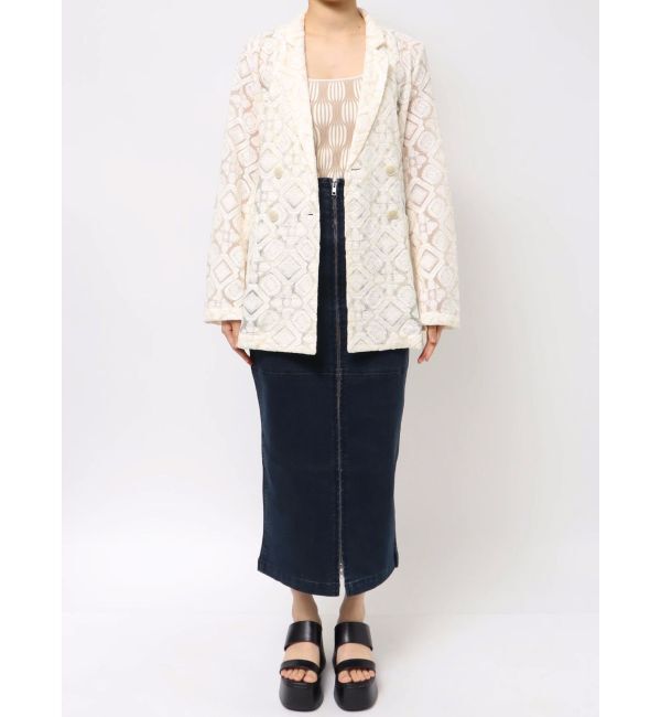 MURUA「レースシアージャケット【セットアップ着用可】【WEB限定】」|テーラードジャケット|