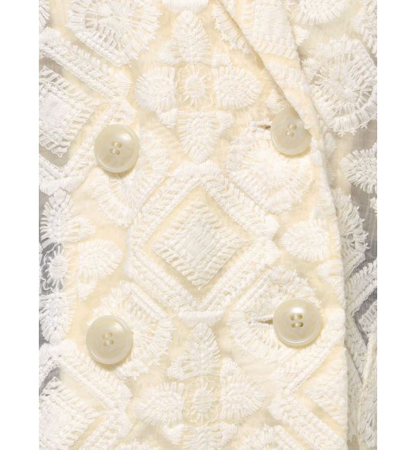 MURUA「レースシアージャケット【セットアップ着用可】【WEB限定】」|テーラードジャケット|