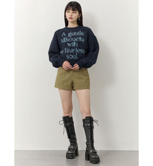 MURUA「レースアップベルトロングブーツ」|ロングブーツ|