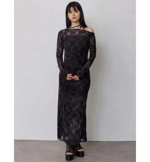 MURUA「フロッキーフラワーシアーワンピース」|ワンピース|