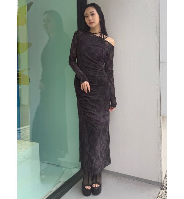 MURUA「フロッキーフラワーシアーワンピース」|ワンピース|