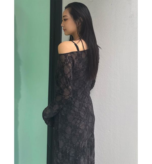 MURUA「フロッキーフラワーシアーワンピース」|ワンピース|