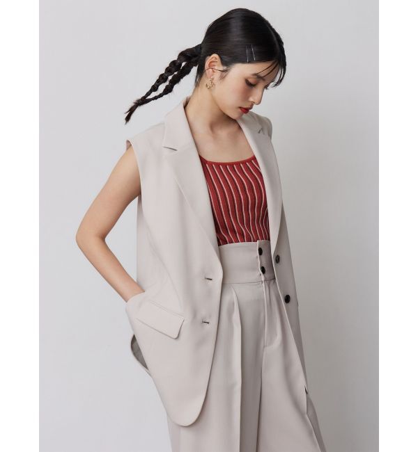 MURUA「【セットアップ対応】サイドオープントテーラードジレ」|ベスト・ジレ|