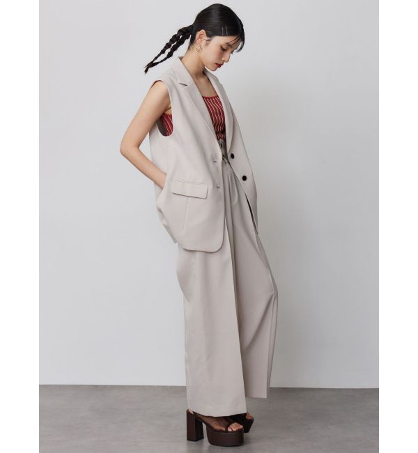 MURUA「【セットアップ対応】サイドオープントテーラードジレ」|ベスト・ジレ|