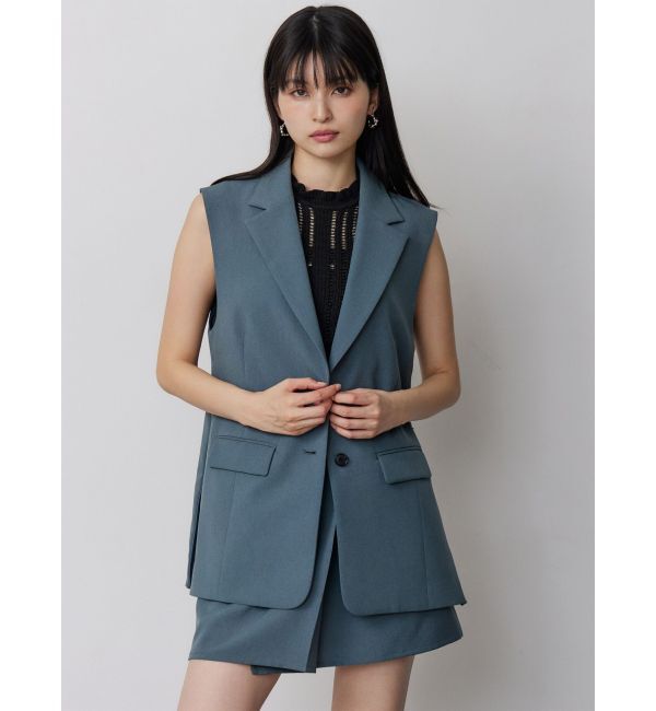 MURUA「【セットアップ対応】サイドオープントテーラードジレ」|ベスト・ジレ|