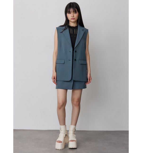 MURUA「【セットアップ対応】サイドオープントテーラードジレ」|ベスト・ジレ|