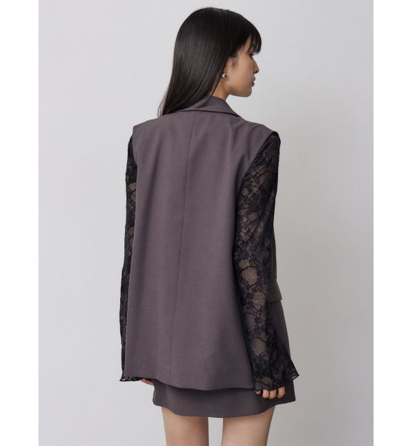 MURUA「【セットアップ対応】サイドオープントテーラードジレ」|ベスト・ジレ|