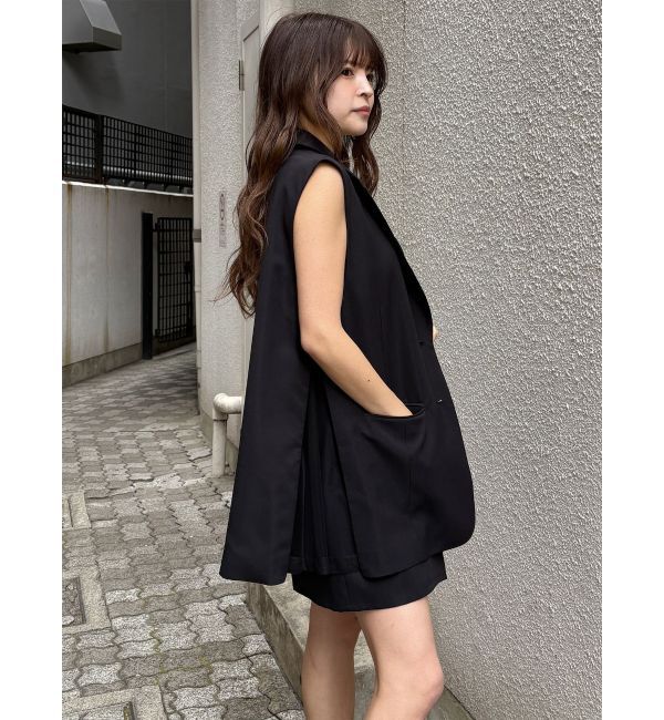 MURUA「【セットアップ対応】サイドオープントテーラードジレ」|ベスト・ジレ|