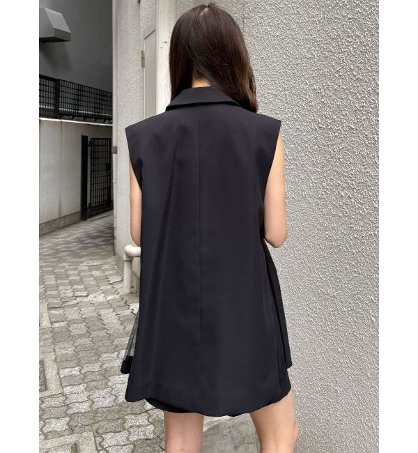 MURUA「【セットアップ対応】サイドオープントテーラードジレ」|ベスト・ジレ|