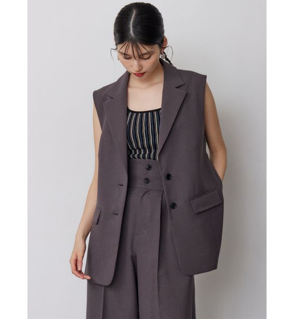 MURUA「【セットアップ対応】サイドオープントテーラードジレ」|ベスト・ジレ|