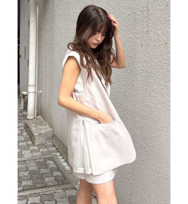 MURUA「【セットアップ対応】サイドオープントテーラードジレ」|ベスト・ジレ|