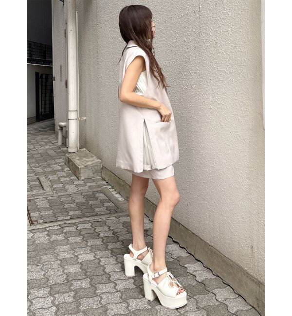 MURUA「【セットアップ対応】サイドオープントテーラードジレ」|ベスト・ジレ|