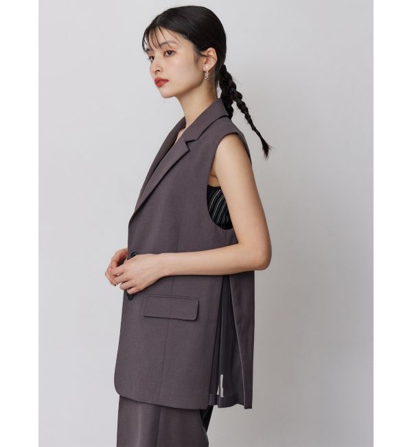 MURUA「【セットアップ対応】サイドオープントテーラードジレ」|ベスト・ジレ|