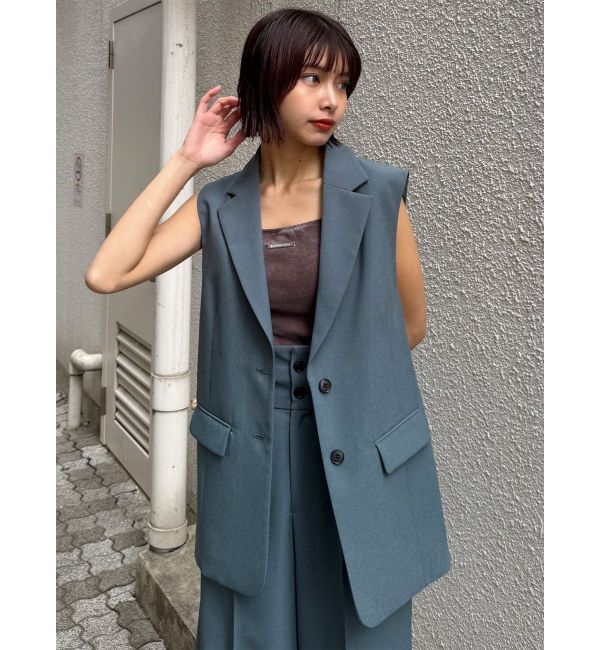 MURUA「【セットアップ対応】サイドオープントテーラードジレ」|ベスト・ジレ|