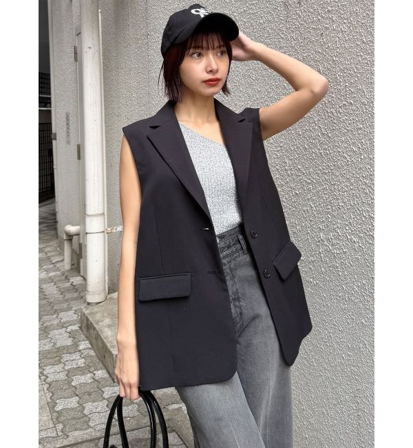 MURUA「【セットアップ対応】サイドオープントテーラードジレ」|ベスト・ジレ|