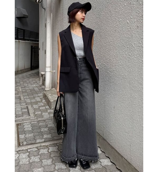 MURUA「【セットアップ対応】サイドオープントテーラードジレ」|ベスト・ジレ|