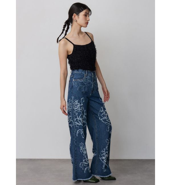 MURUA「ミックスフリンジニットキャミソール」|ニット・セーター|