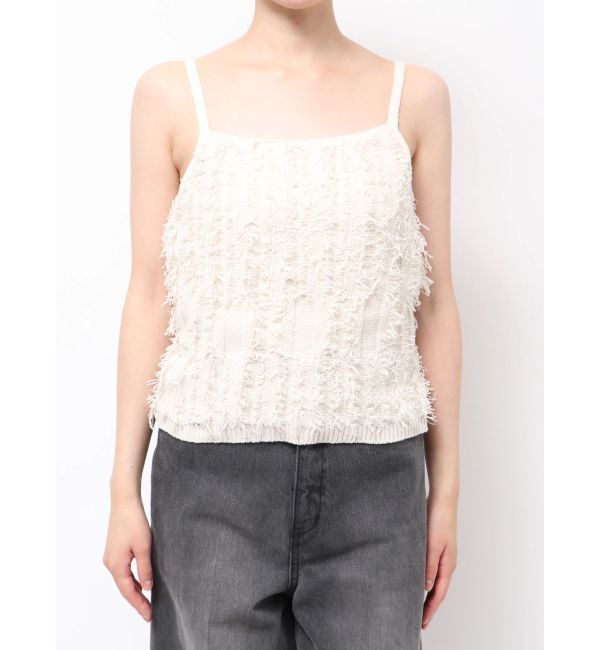 MURUA「ミックスフリンジニットキャミソール」|ニット・セーター|