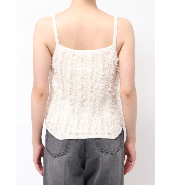 MURUA「ミックスフリンジニットキャミソール」|ニット・セーター|