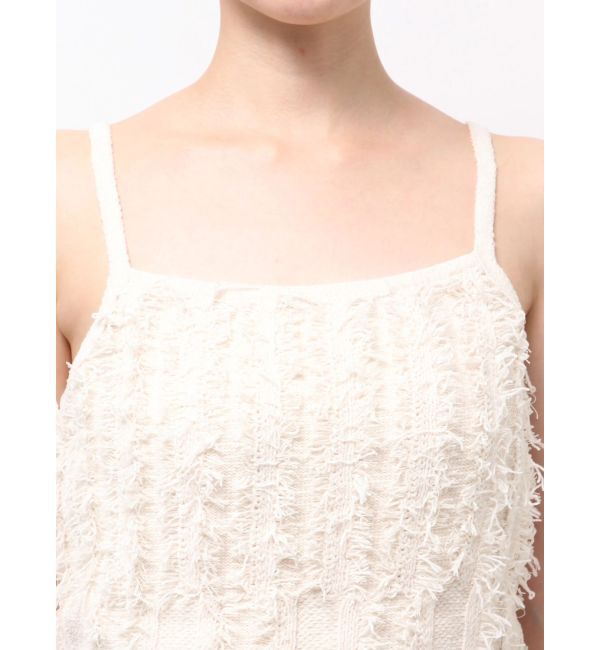 MURUA「ミックスフリンジニットキャミソール」|ニット・セーター|