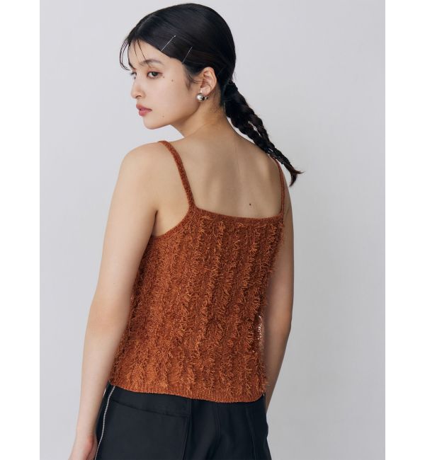 MURUA「ミックスフリンジニットキャミソール」|ニット・セーター|