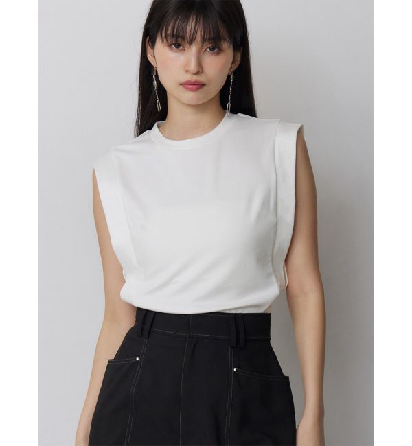 MURUA「フレンチスリーブトップス」|Tシャツ・カットソー|ホワイト