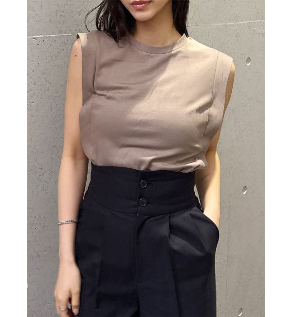 MURUA「フレンチスリーブトップス」|Tシャツ・カットソー|モカ