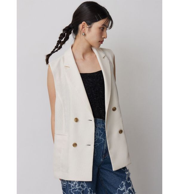 MURUA「【セットアップ対応】メッシュダブルジレ」|ベスト・ジレ|