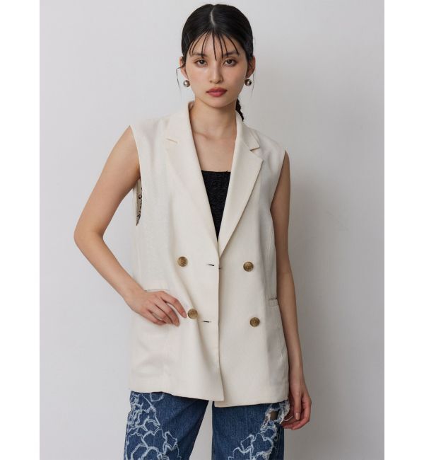 MURUA「【セットアップ対応】メッシュダブルジレ」|ベスト・ジレ|