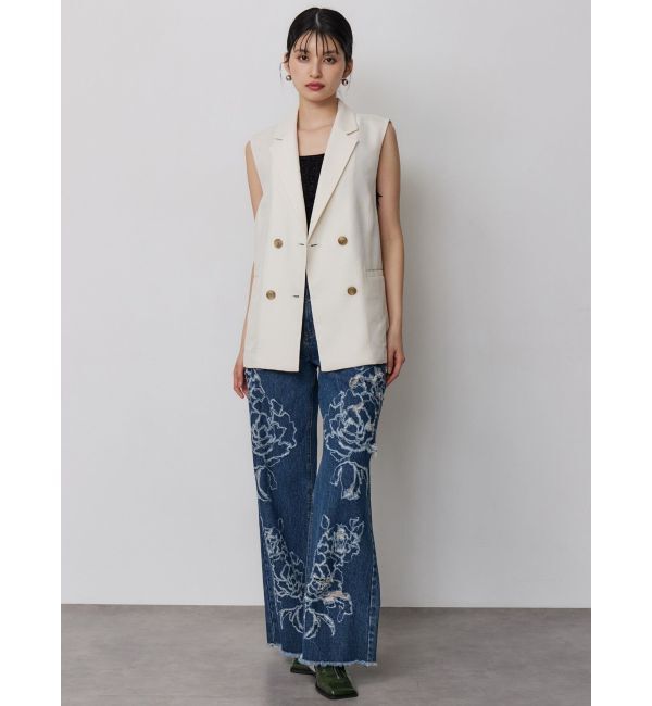 MURUA「【セットアップ対応】メッシュダブルジレ」|ベスト・ジレ|