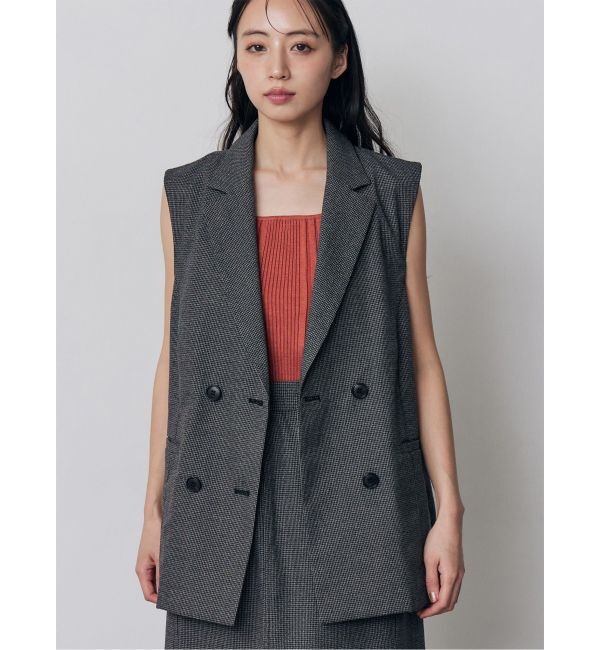 MURUA「【セットアップ対応】メッシュダブルジレ」|ベスト・ジレ|グレー