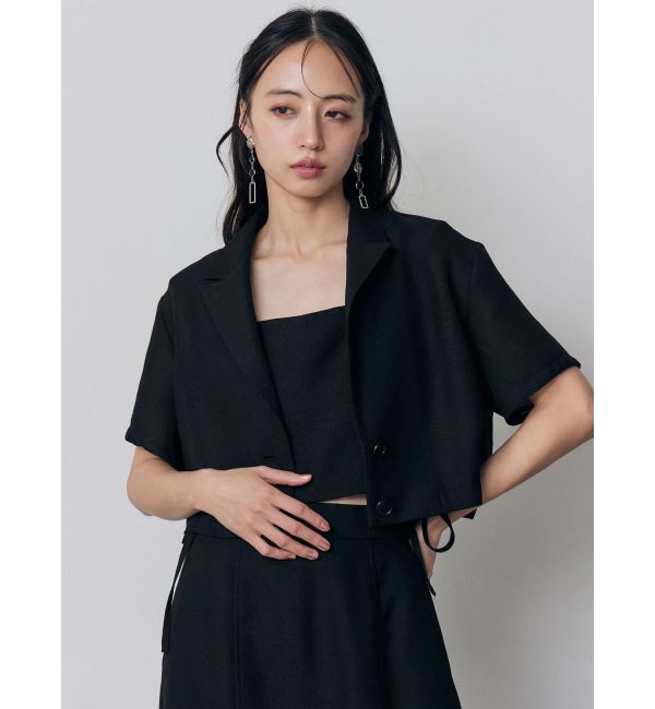 MURUA「【セットアップ対応】メッシュショートシャツジャケット」|テーラードジャケット|