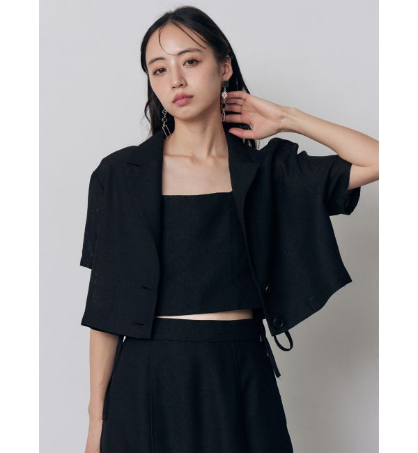 MURUA「【セットアップ対応】メッシュショートシャツジャケット」|テーラードジャケット|