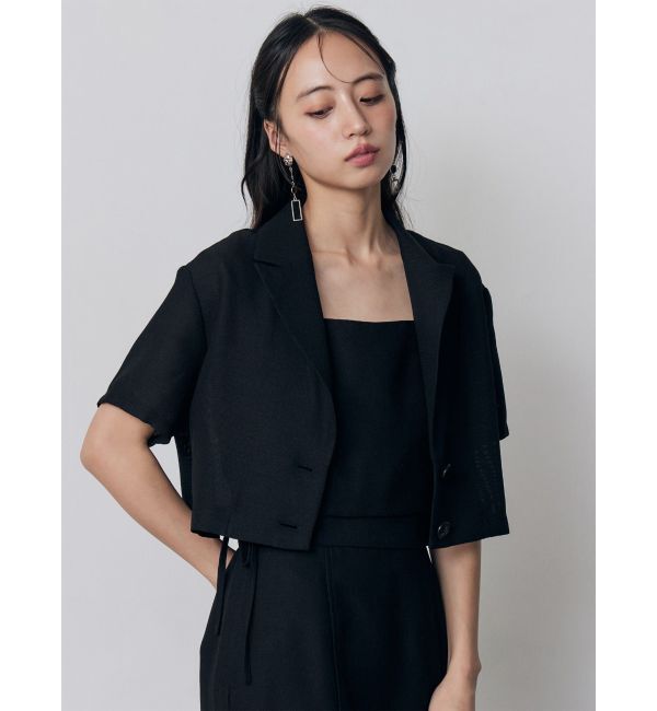 MURUA「【セットアップ対応】メッシュショートシャツジャケット」|テーラードジャケット|