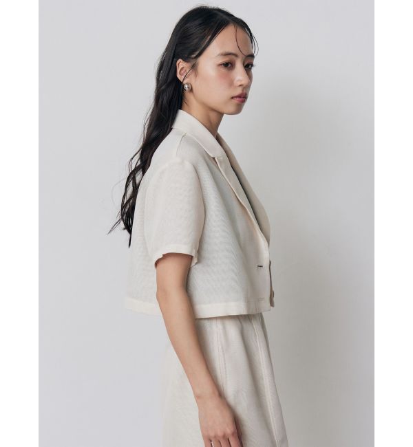 MURUA「【セットアップ対応】メッシュショートシャツジャケット」|テーラードジャケット|