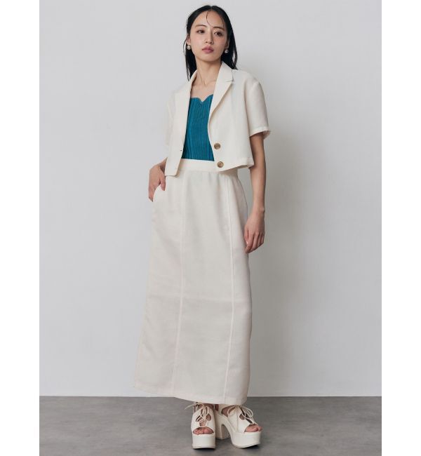 MURUA「【セットアップ対応】メッシュショートシャツジャケット」|テーラードジャケット|