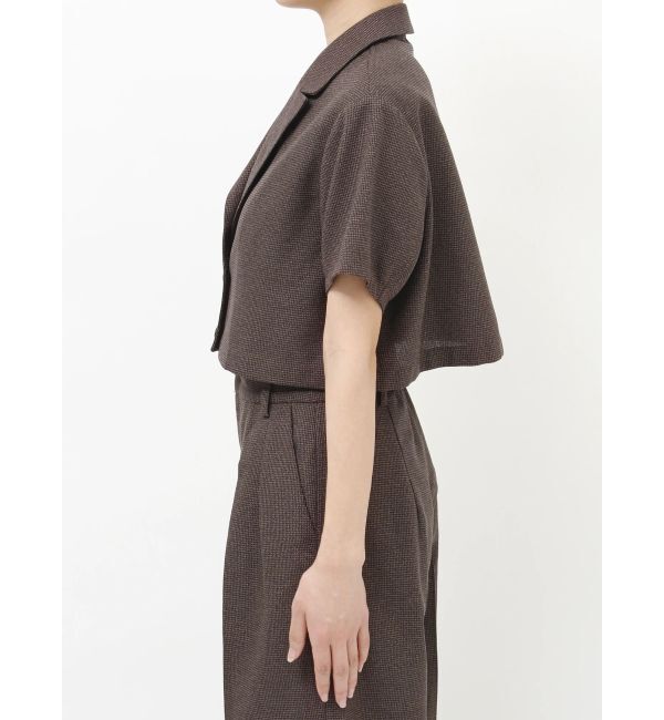 MURUA「【セットアップ対応】メッシュショートシャツジャケット」|テーラードジャケット|