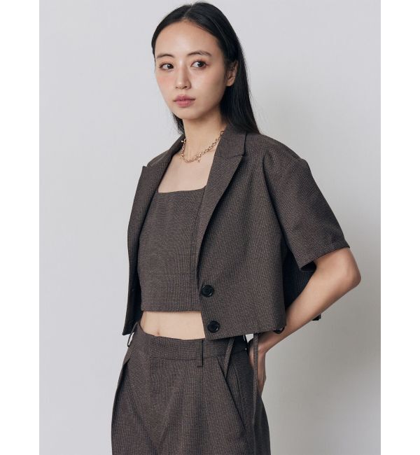 MURUA「【セットアップ対応】メッシュショートシャツジャケット」|テーラードジャケット|
