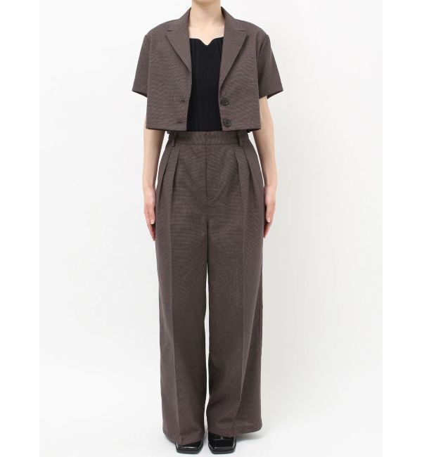 MURUA「【セットアップ対応】メッシュショートシャツジャケット」|テーラードジャケット|