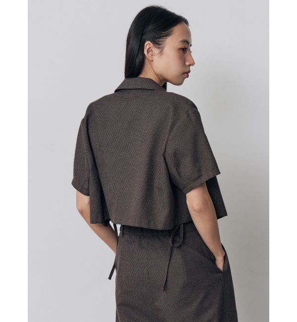 MURUA「【セットアップ対応】メッシュショートシャツジャケット」|テーラードジャケット|