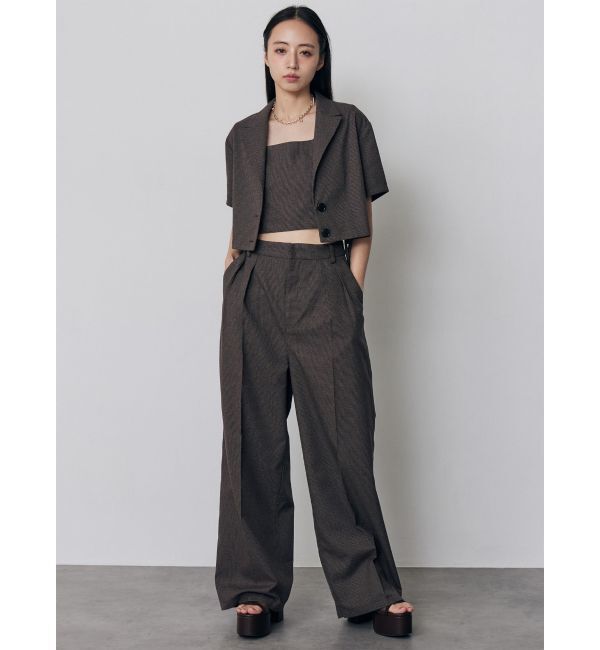 MURUA「【セットアップ対応】スクエアネックメッシュタンク」|シャツ・ブラウス|