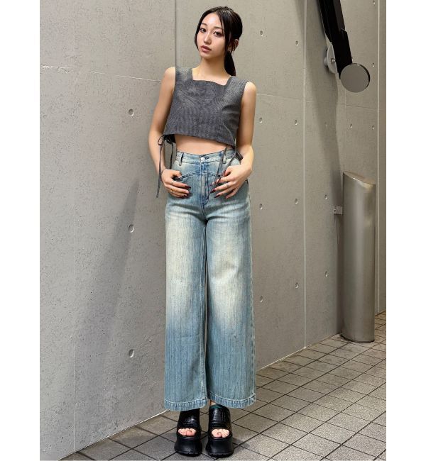 MURUA「【セットアップ対応】スクエアネックメッシュタンク」|シャツ・ブラウス|