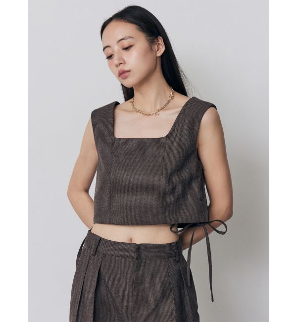 MURUA「【セットアップ対応】スクエアネックメッシュタンク」|シャツ・ブラウス|